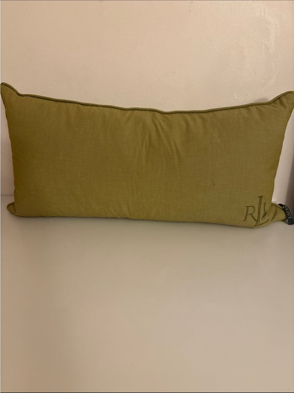 Ralph Lauren Olive Green Lumbar Pillow